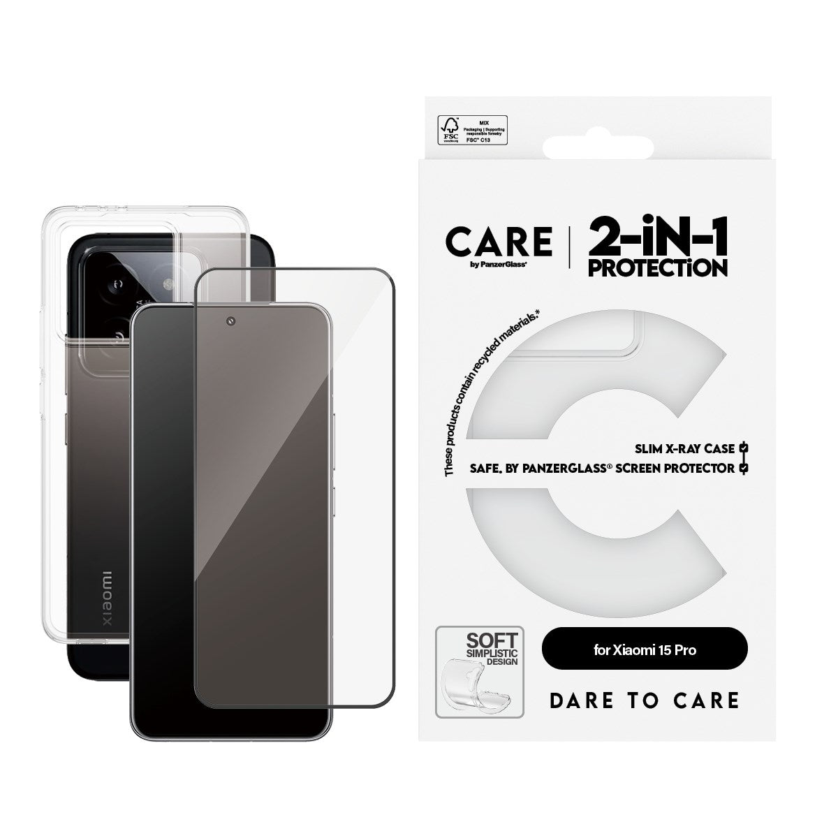 CARE by PanzerGlass® Fashion 2-in-1 Pakke Xiaomi 15 Pro